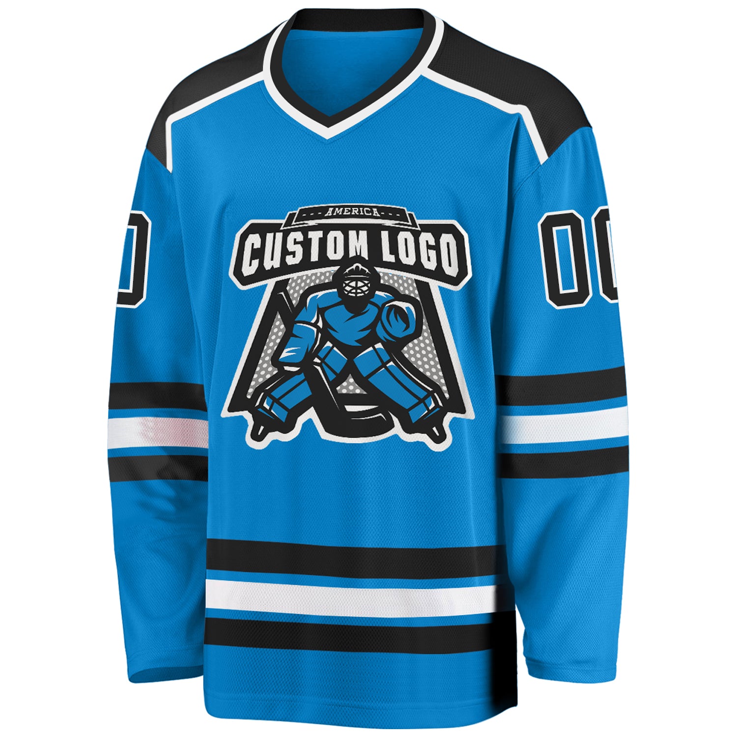 Long-Sleeve Logo Graphic Hockey Jersey T-Shirt
