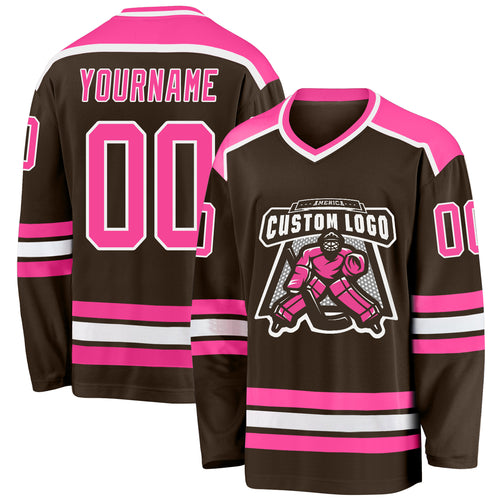 Cheap Custom Aqua Pink-White Hockey Jersey Free Shipping – CustomJerseysPro