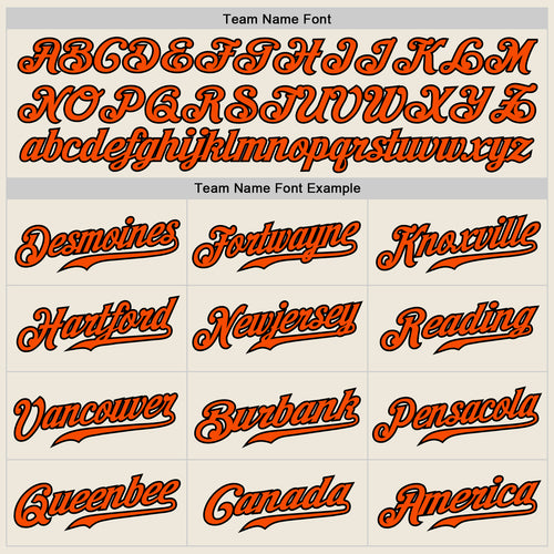 Cheap Custom Cream Orange-Black Authentic Baseball Jersey Free Shipping –  CustomJerseysPro