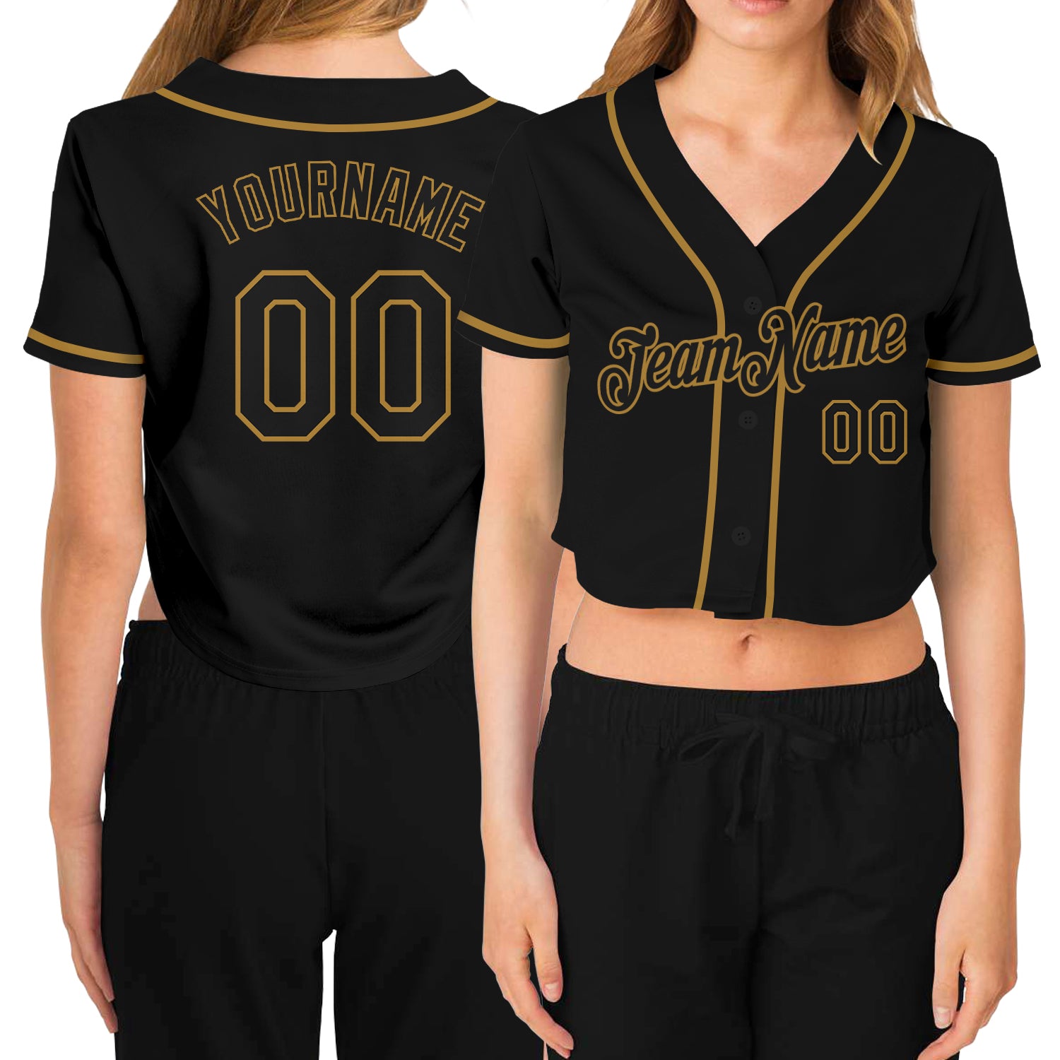 Custom Red Navy-Old Gold Authentic Baseball Jersey Women's Size:2XL