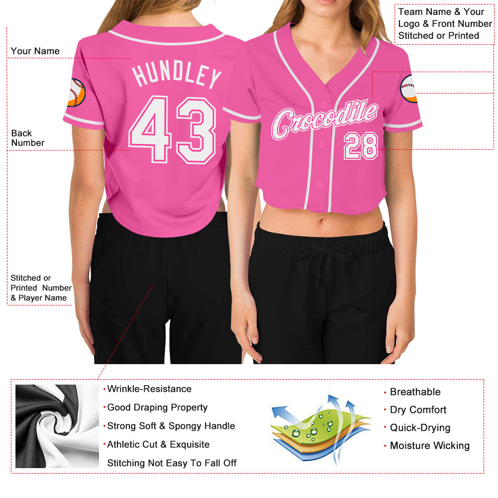 Womens Pink Baseball Player Costume