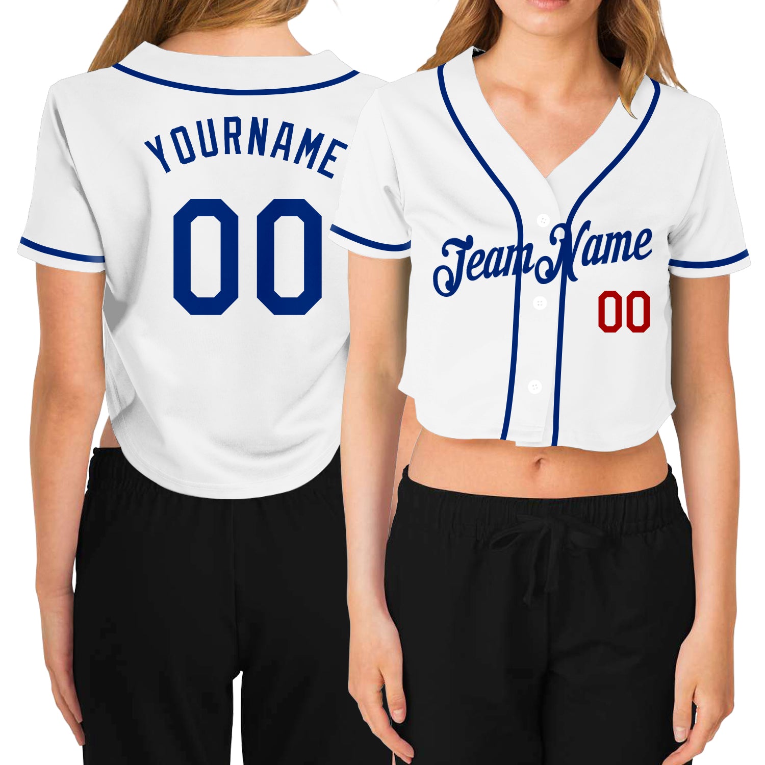 Women's Crop Jersey - White