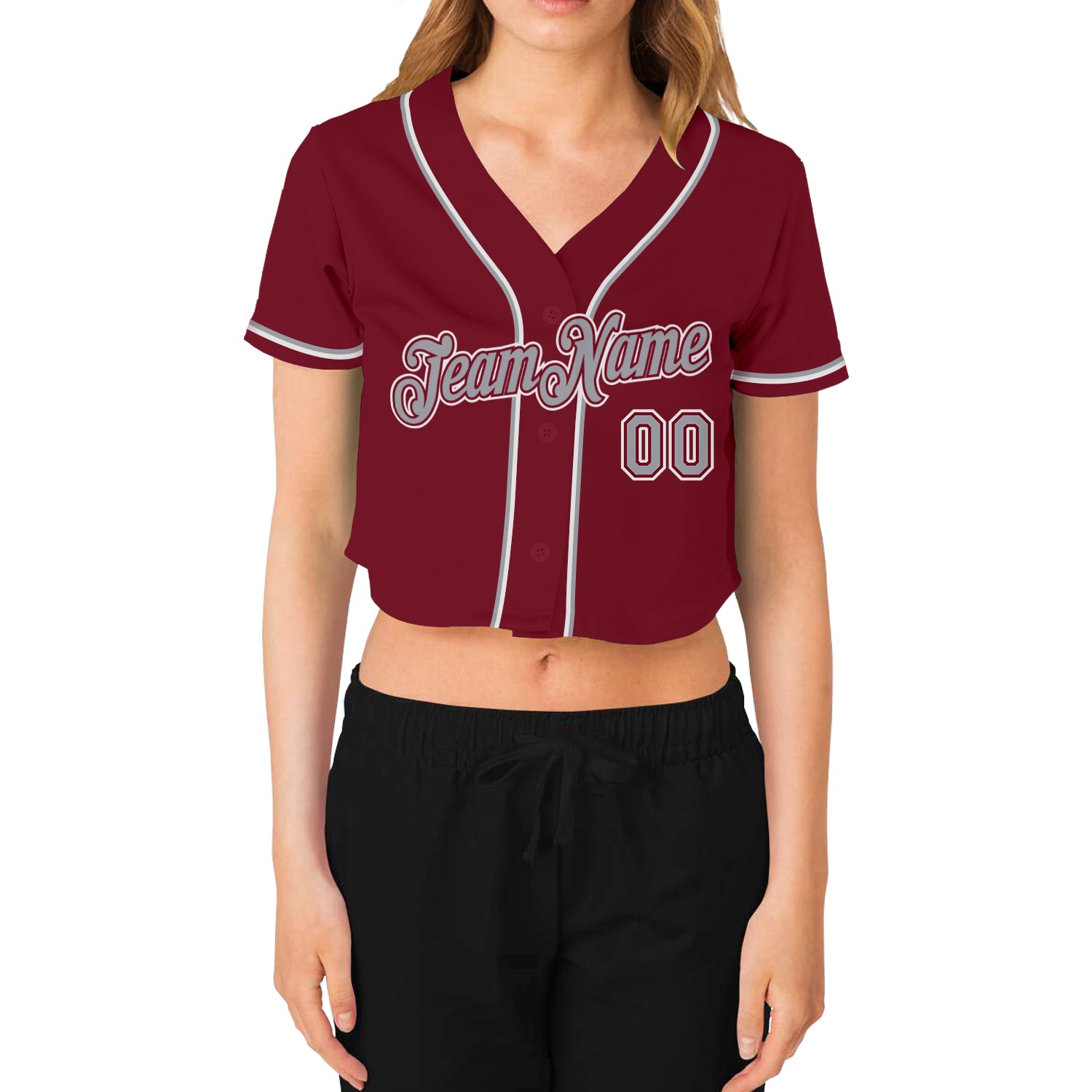 Baseball Jersey Crop Top