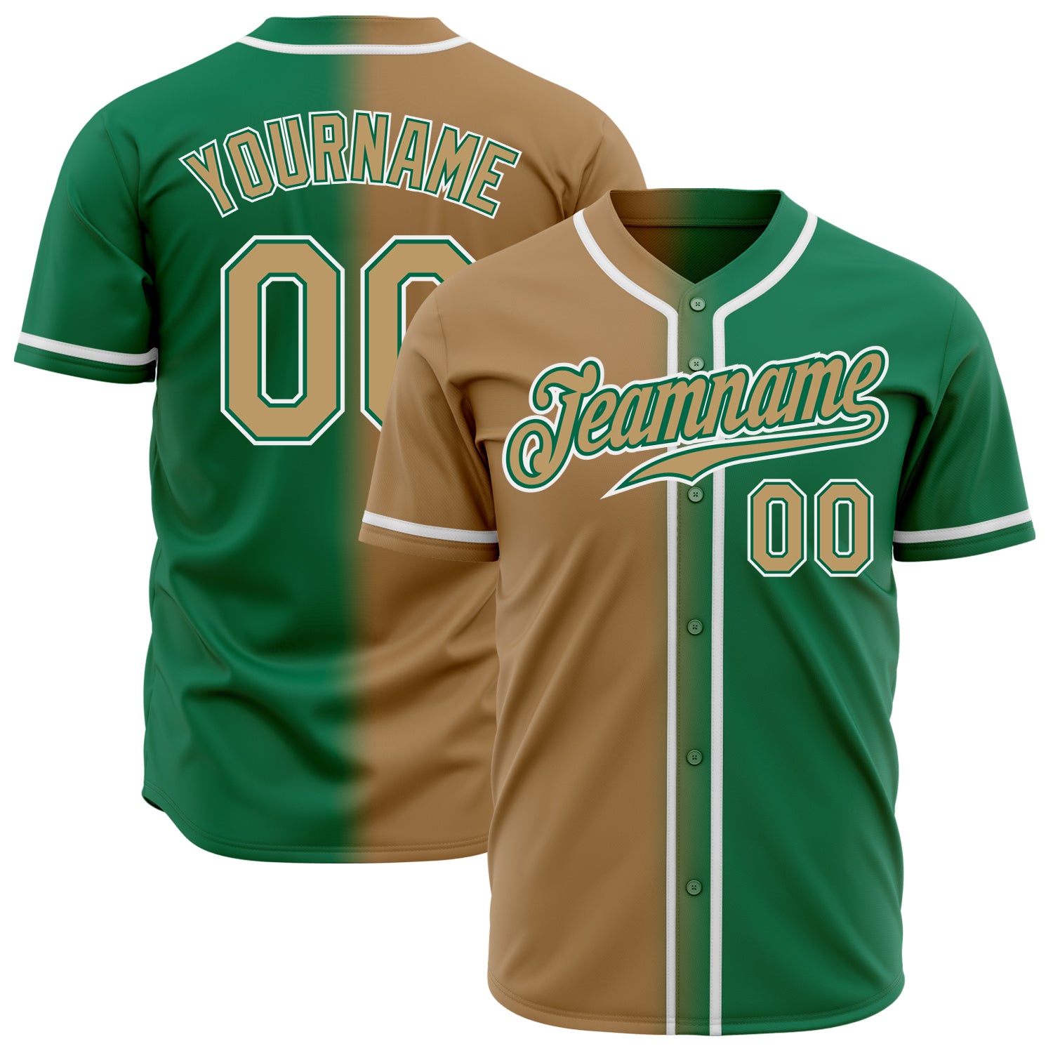 Men's Kelly Green Oakland Athletics Authentic Team Jersey