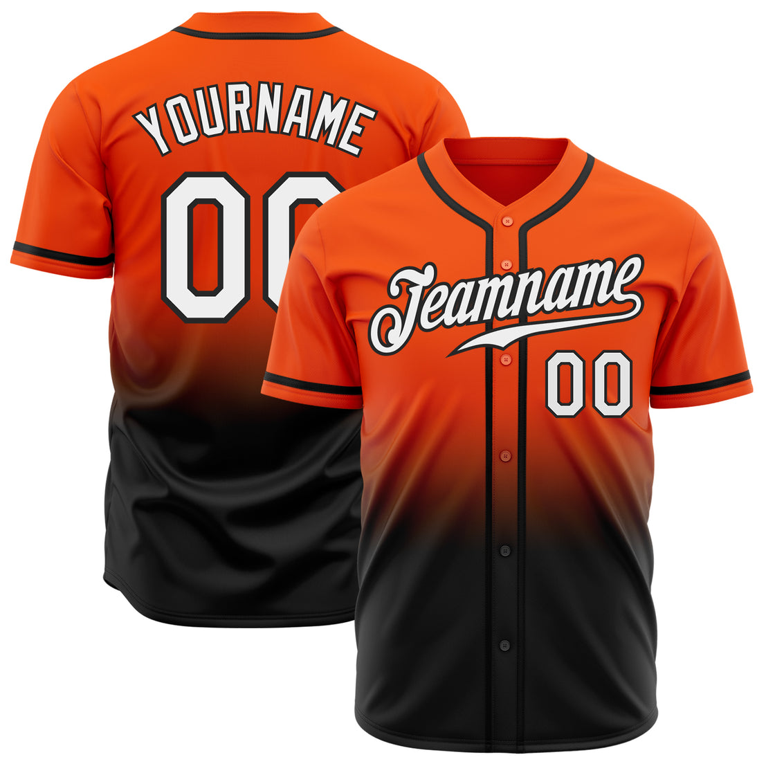 Fade Fashion Custom Baseball Jersey Create Your Own Jersey Print  Personalized Team Name & Number Button Down Shirt