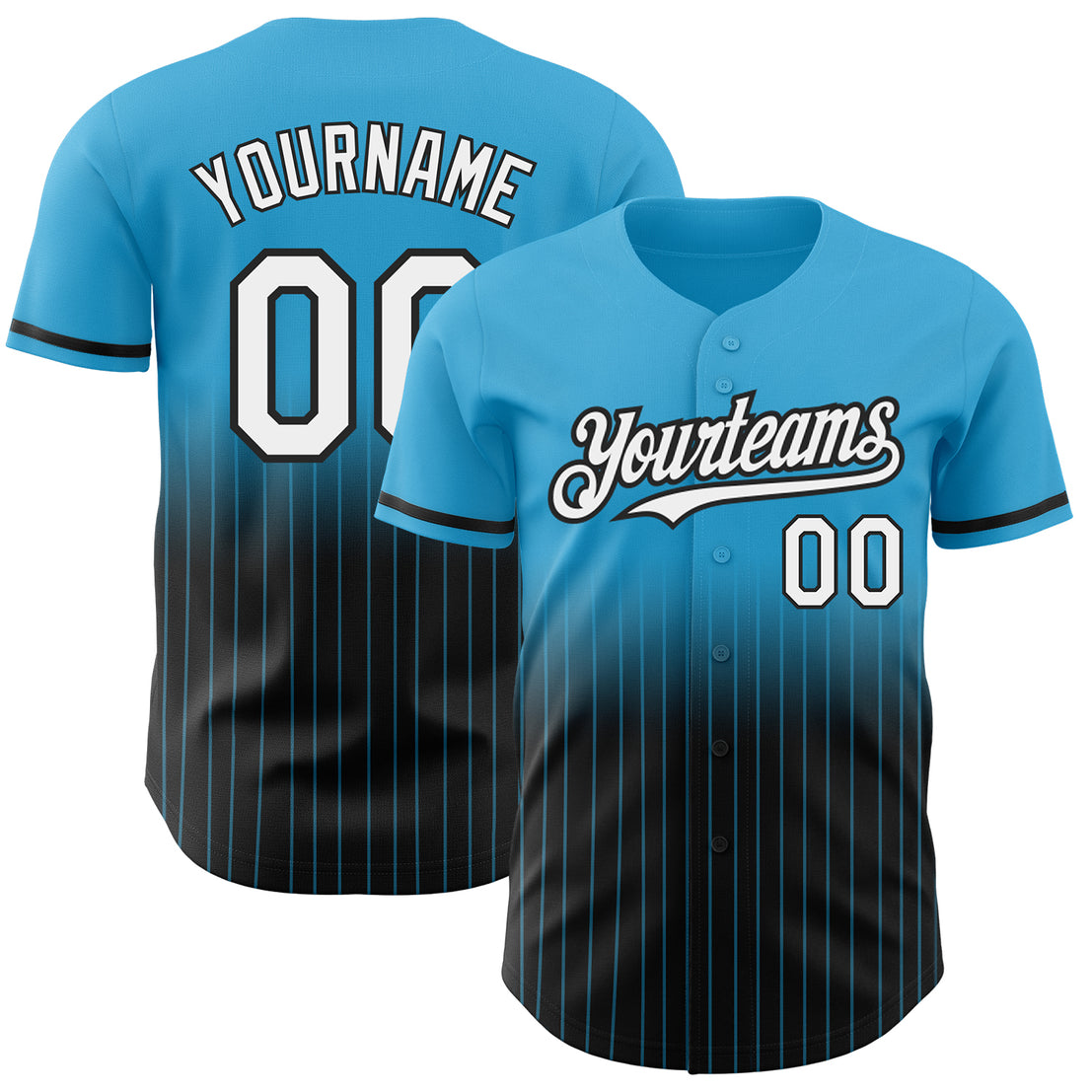 Blue pinstripe baseball best sale jersey