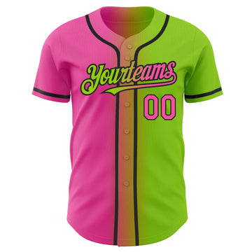 HOT] Custom Number New York Yankees gradient Baseball Jersey