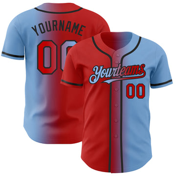 Custom Baseball Gradient Fashion Baseball Jerseys Baseball