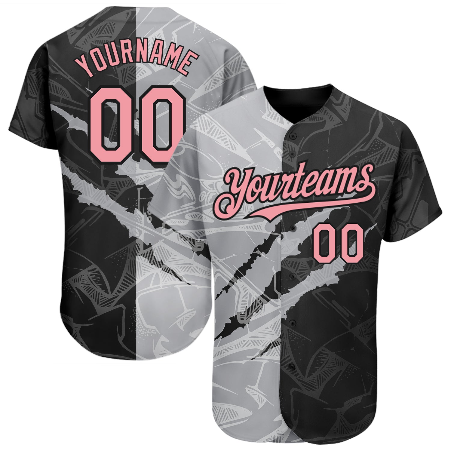 Custom Aqua Black-Gray Authentic Baseball Jersey Men's Size:L