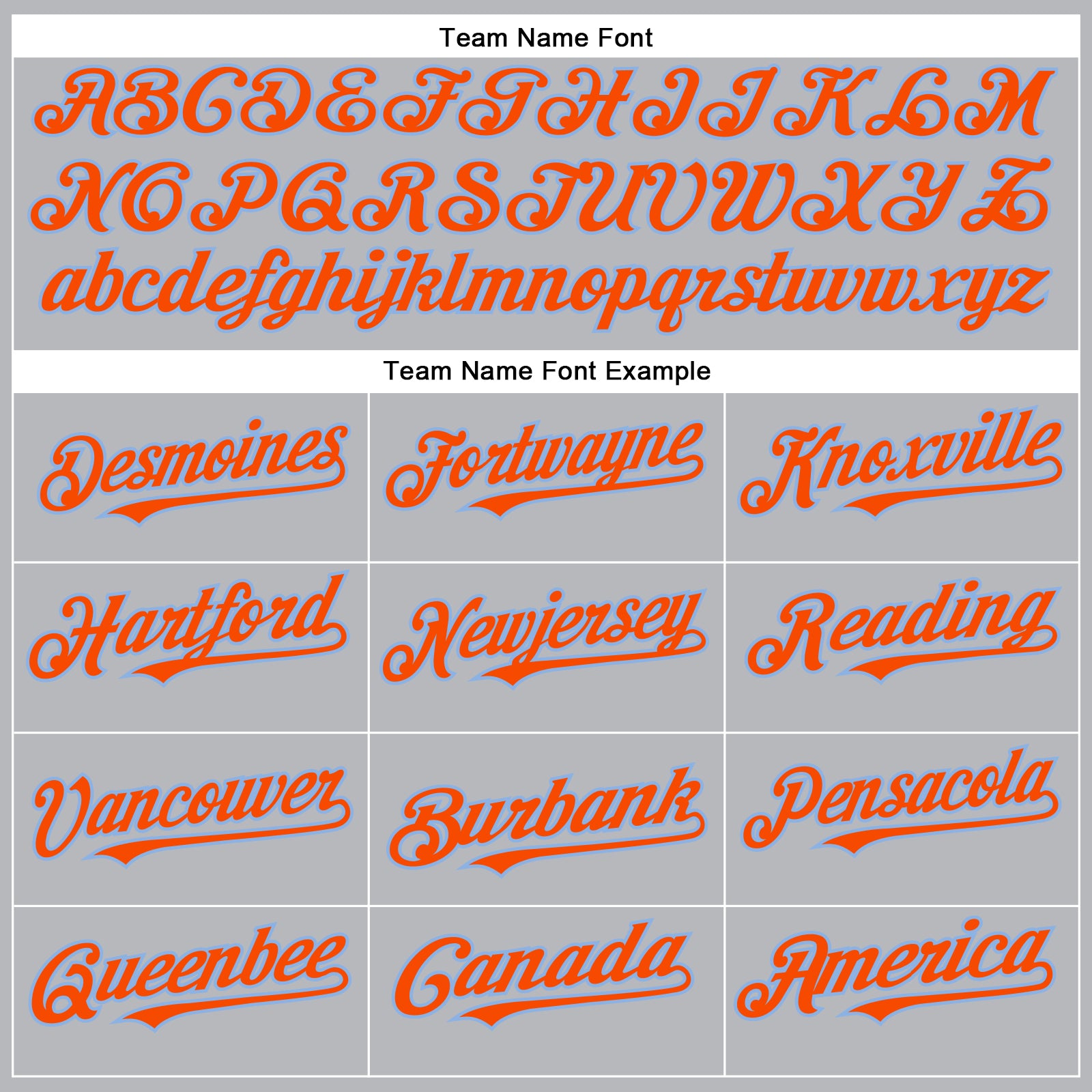 Custom Light Blue Baseball Jerseys, Baseball Uniforms For Your Team –  Tagged Font-Orange