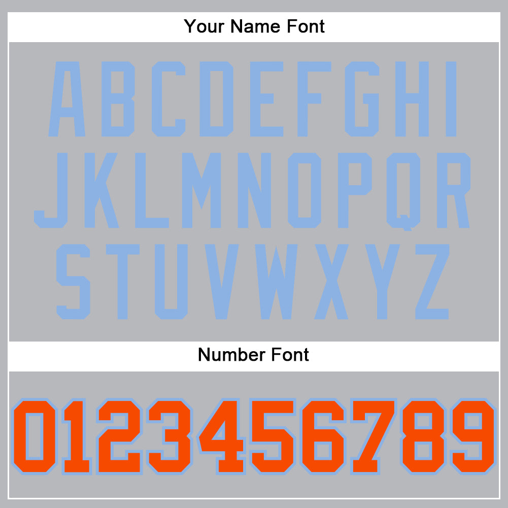 Custom Light Blue Baseball Jerseys, Baseball Uniforms For Your Team –  Tagged Font-Orange