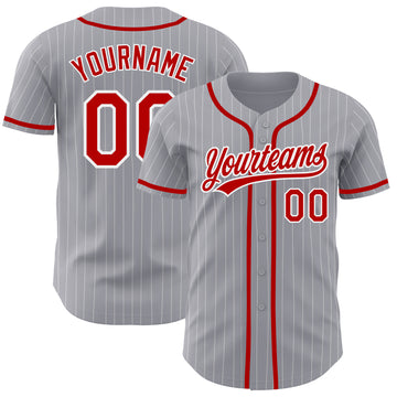 Custom Gray Baseball Jerseys, Baseball Uniforms For Your Team – Tagged  Gray Pinstripe
