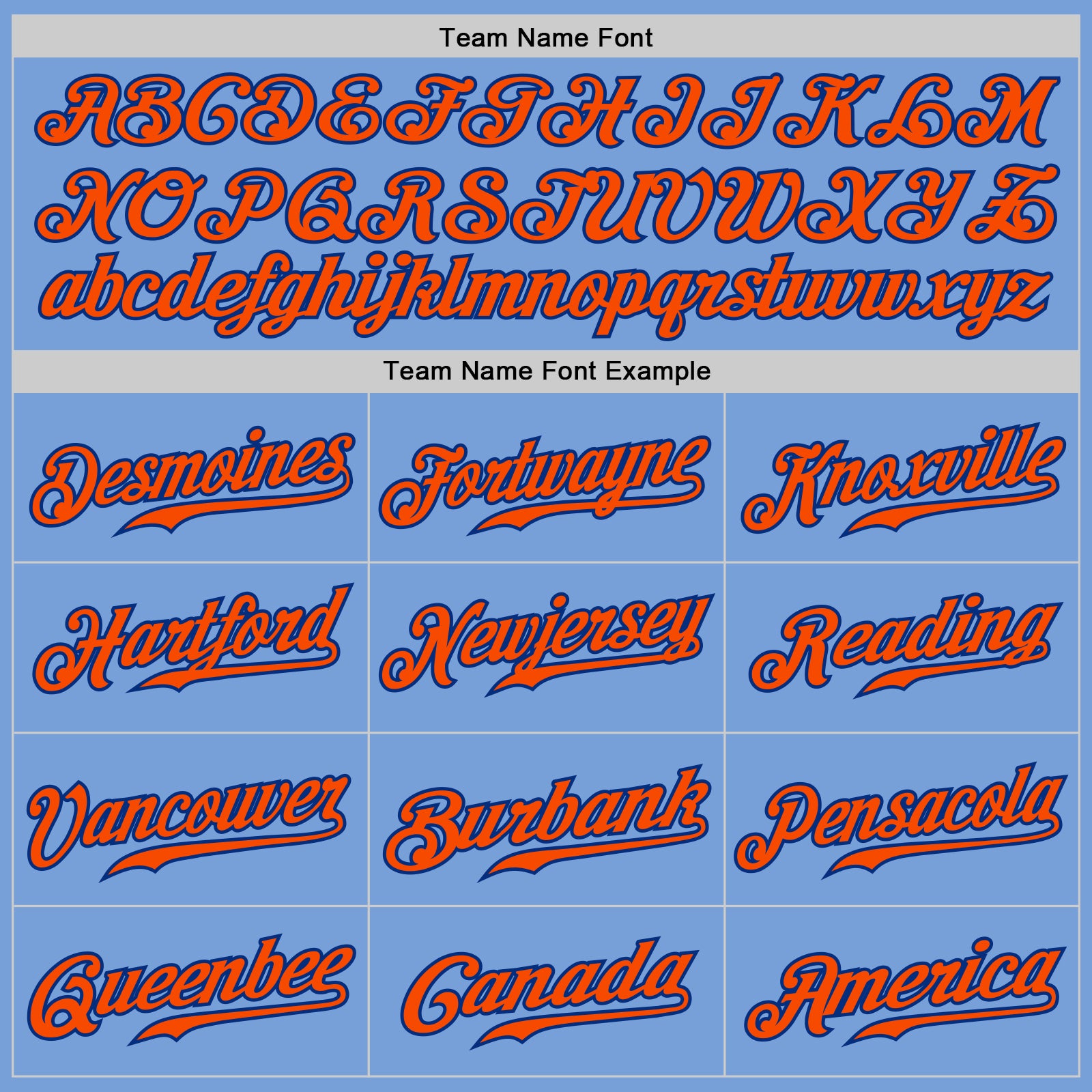 Custom Light Blue Baseball Jerseys, Baseball Uniforms For Your Team –  Tagged Font-Orange