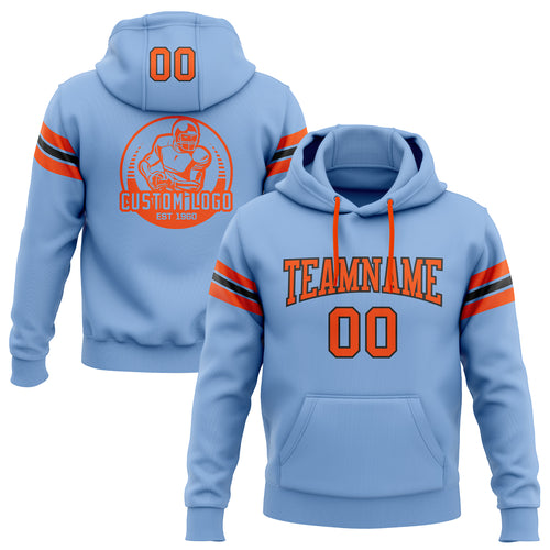 Chicago Bears Camo Hoodie, Navy Blue/Orange