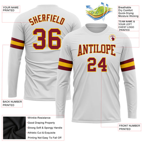 long sleeve redskins jersey