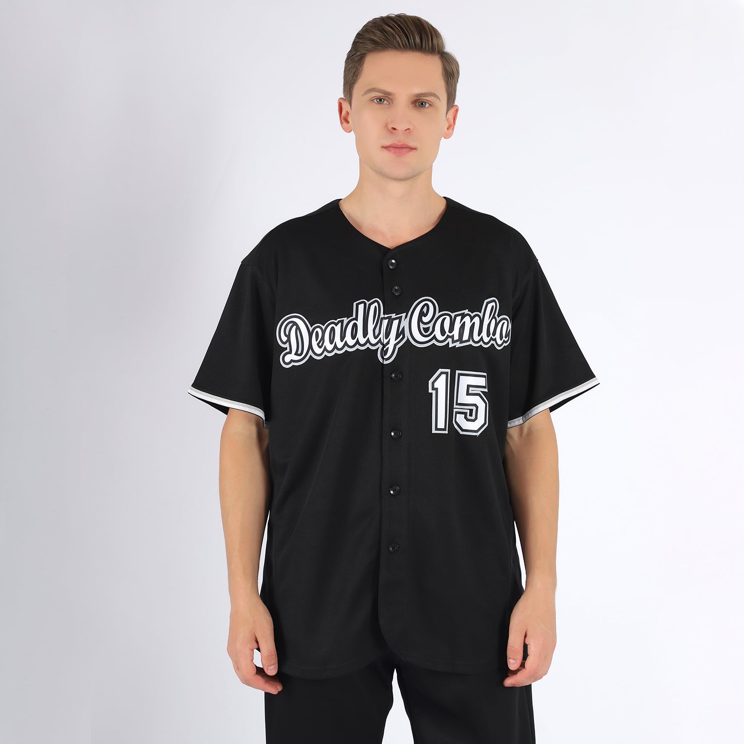 Black And White Baseball T-Shirt Design – ThreadBasket