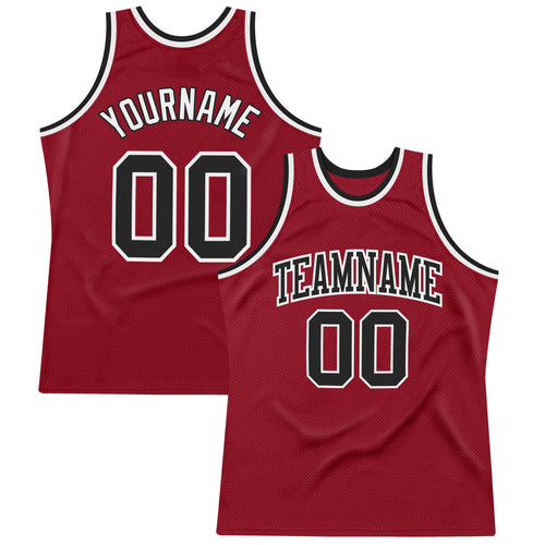 Cheap Custom Black White-Maroon Authentic Fade Fashion Basketball Jersey  Free Shipping – CustomJerseysPro