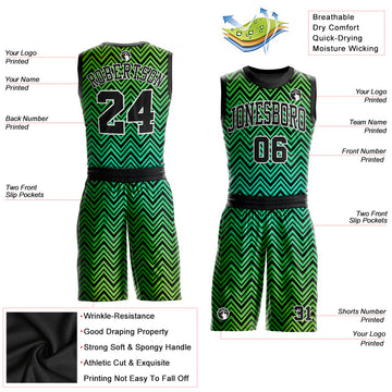 FANSIDEA Custom Neon Green Green Authentic Throwback Basketball Jersey Men's Size:2XL