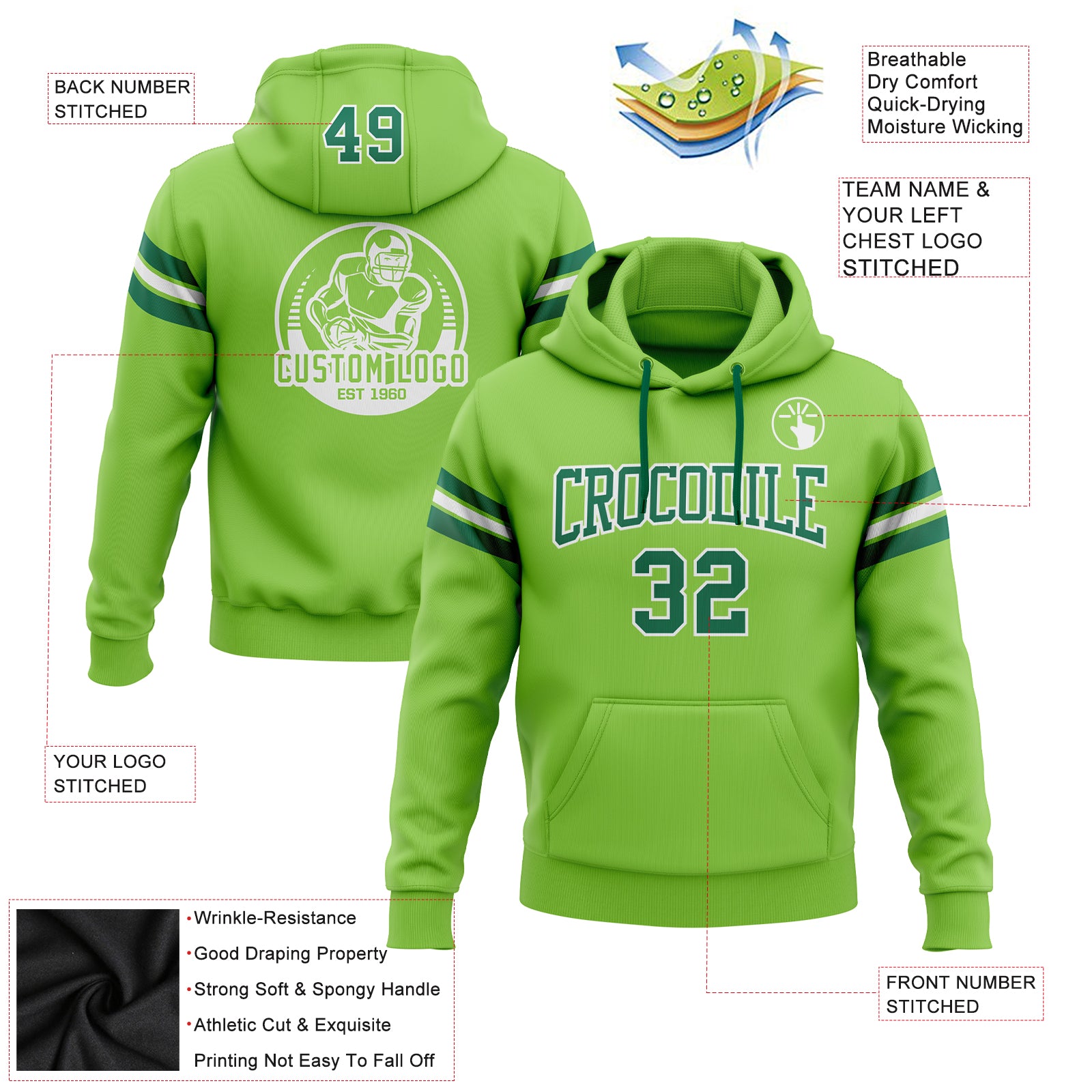 Nike Boston Celtics Hoodie Sweatshirt Men 3XL GreenWhite