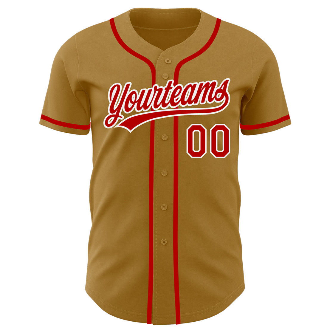 Sale Build Gold Baseball Authentic Red Jersey White – CustomJerseysPro