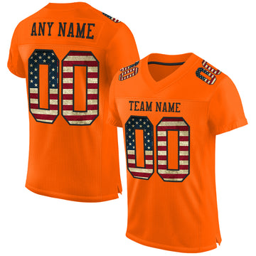 Custom Orange Football Jerseys, Football Uniforms For Your Team