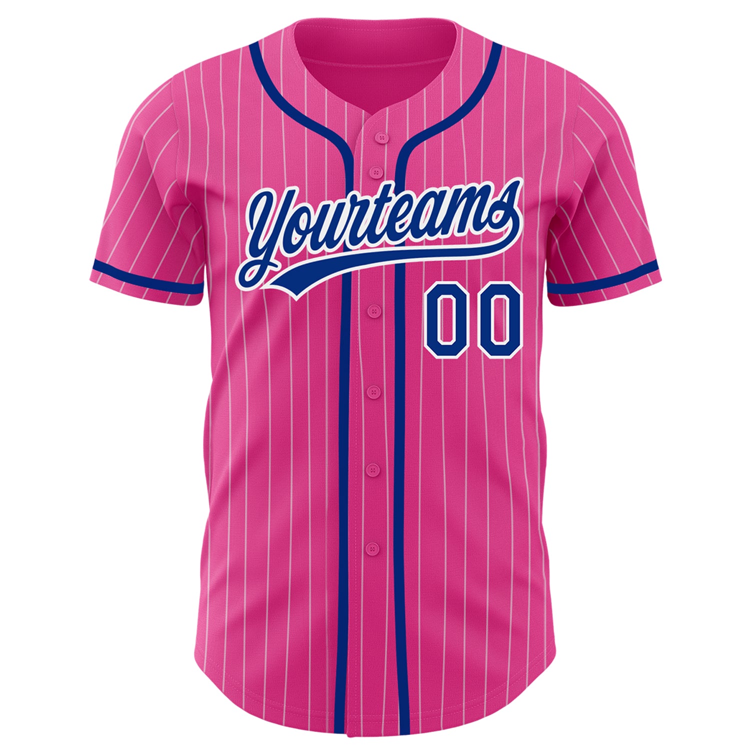 Custom Royal White-Light Blue Authentic Baseball Jersey