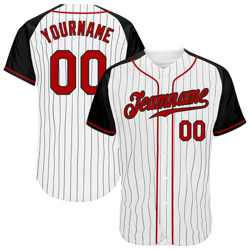 Baseball Jersey Red Black Line Bundle