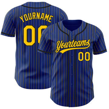 Columbus Clippers Retro Royal Pinstripe #22 Authentic Jersey