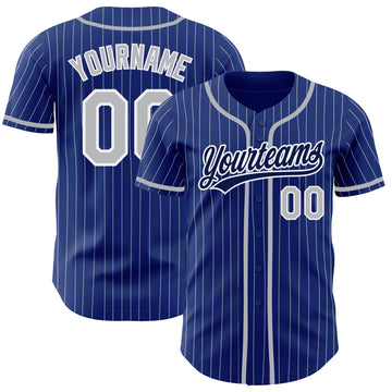 Custom Team Light Blue Baseball Authentic Royal Jersey White