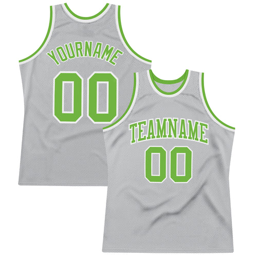 Sale Build Neon Green Basketball Authentic Red Throwback Jersey Hunter Green  – CustomJerseysPro