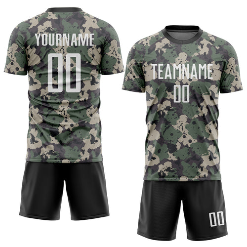 Cheap Custom Camo Black-Gray Sublimation Salute To Service Soccer Uniform  Jersey Free Shipping – CustomJerseysPro