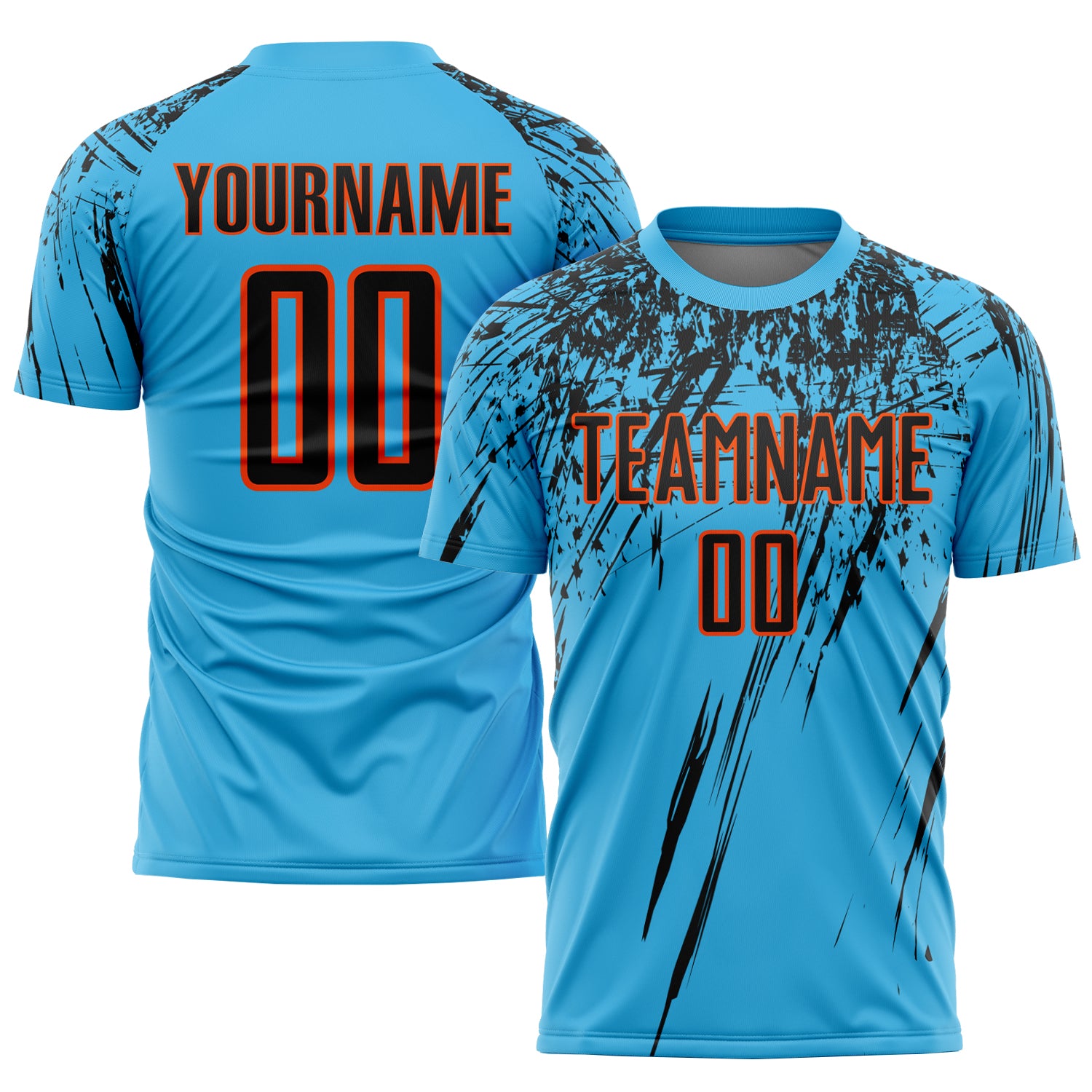 Custom Brown Bay Orange-White Sublimation Soccer Uniform Jersey