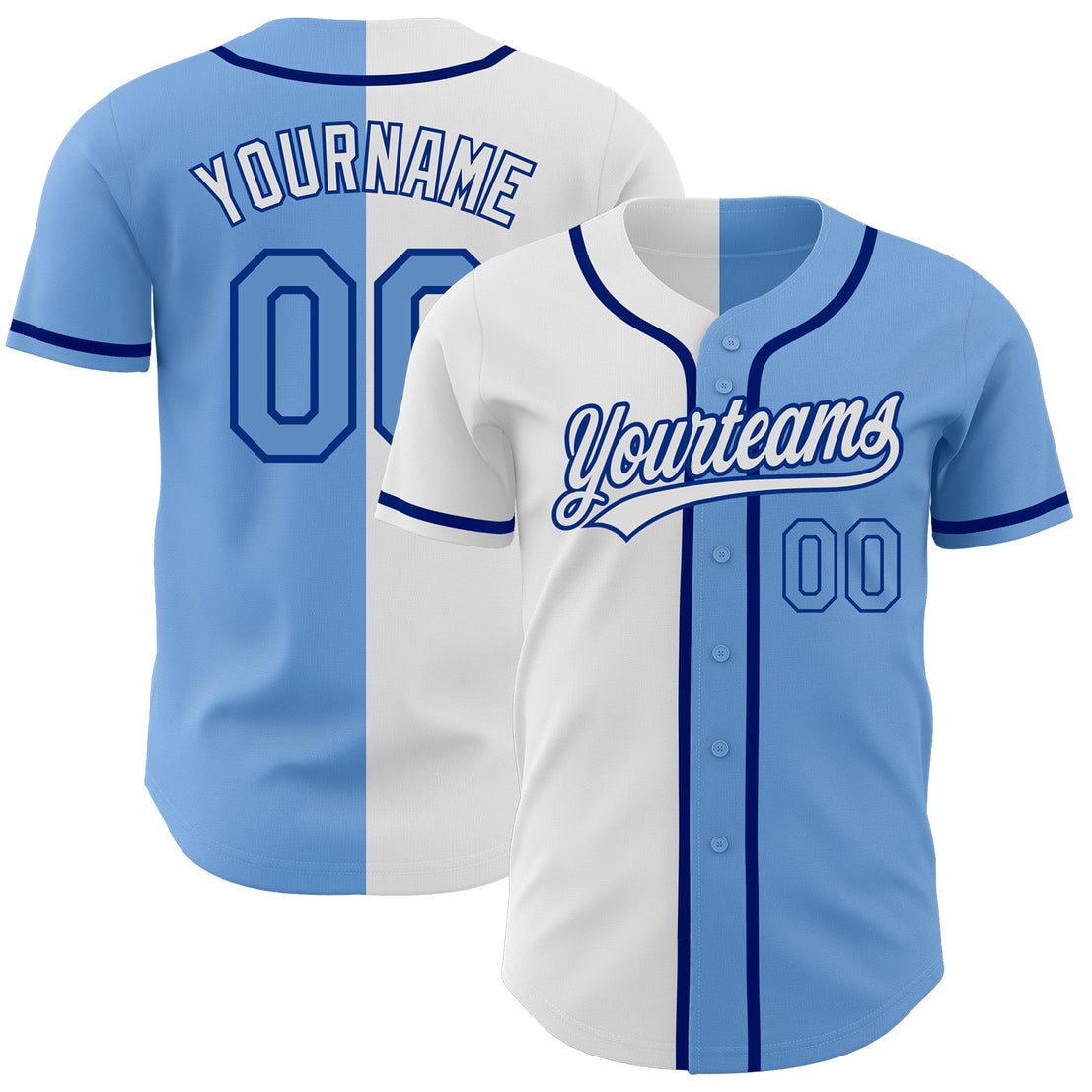 Personalized Tampa Bay Rays Jersey Cool Base Light Blue Men's