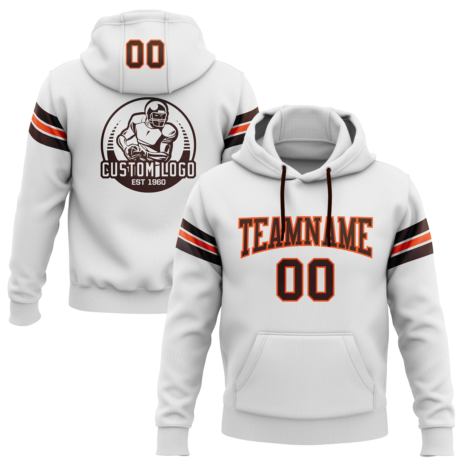 Cleveland Browns Youth Team Tie-Dye Pullover Hoodie - Orange