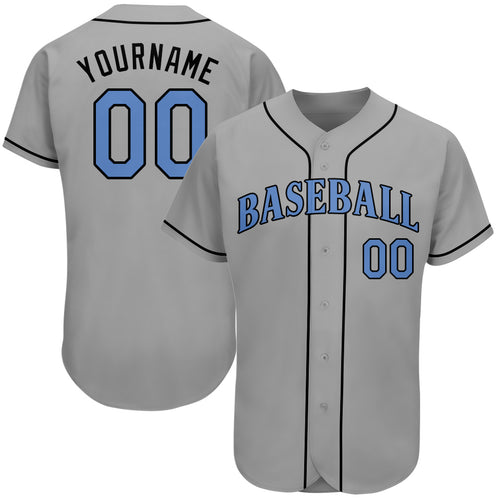 Sale Build Dark Gray Baseball Authentic White Father's Day Jersey Light Blue  – CustomJerseysPro