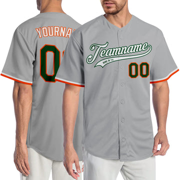 Custom Light Gray Baseball Jerseys, Baseball Uniforms For Your Team –  Tagged Font-Neon Green