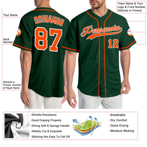 Custom Gold White-Green Authentic Two Tone Baseball Jersey Men's Size:M