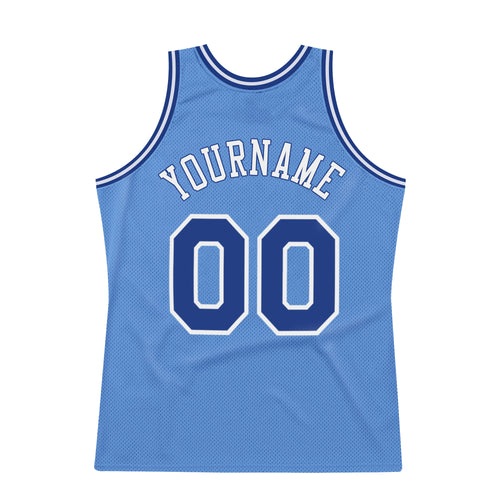 Sale Build White Basketball Light Blue Rib-Knit Jersey Red –  CustomJerseysPro