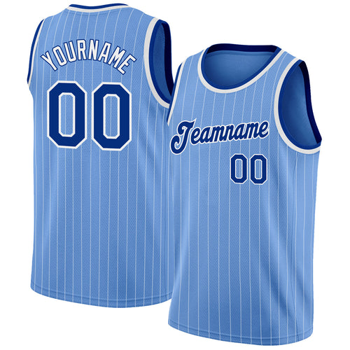 Sale Build Light Blue Basketball Authentic Royal Throwback Jersey White –  CustomJerseysPro