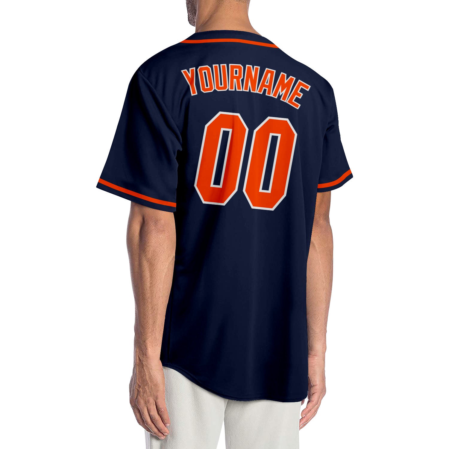 Sale Build Navy Baseball Authentic Orange Jersey White – CustomJerseysPro