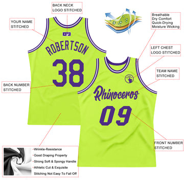 Custom Neon Green Navy Round Neck Sublimation Basketball Suit Jersey