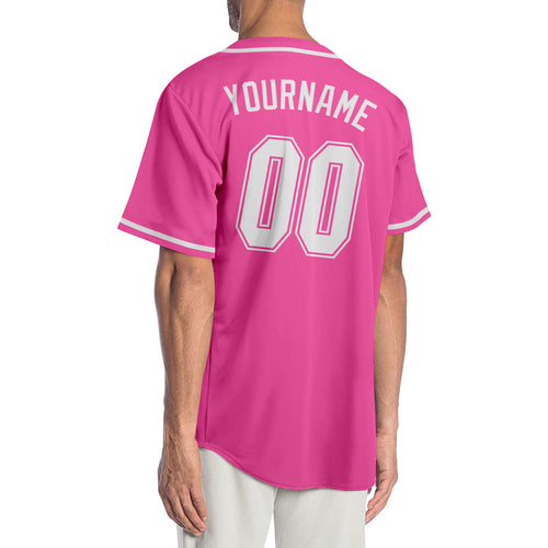 Cheap Custom Pink Teal-White Authentic Baseball Jersey Free Shipping –  CustomJerseysPro