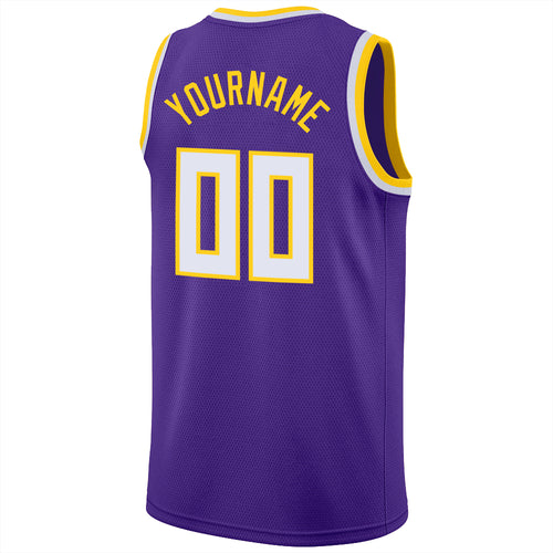 Sale Build Old Gold Basketball Purple Rib-Knit Jersey Purple