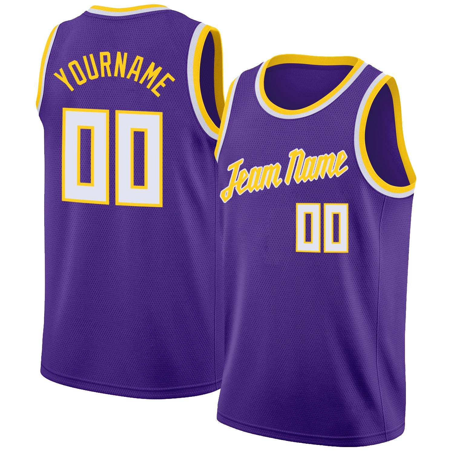 LA Lakers Basketball Jersey Design (White)