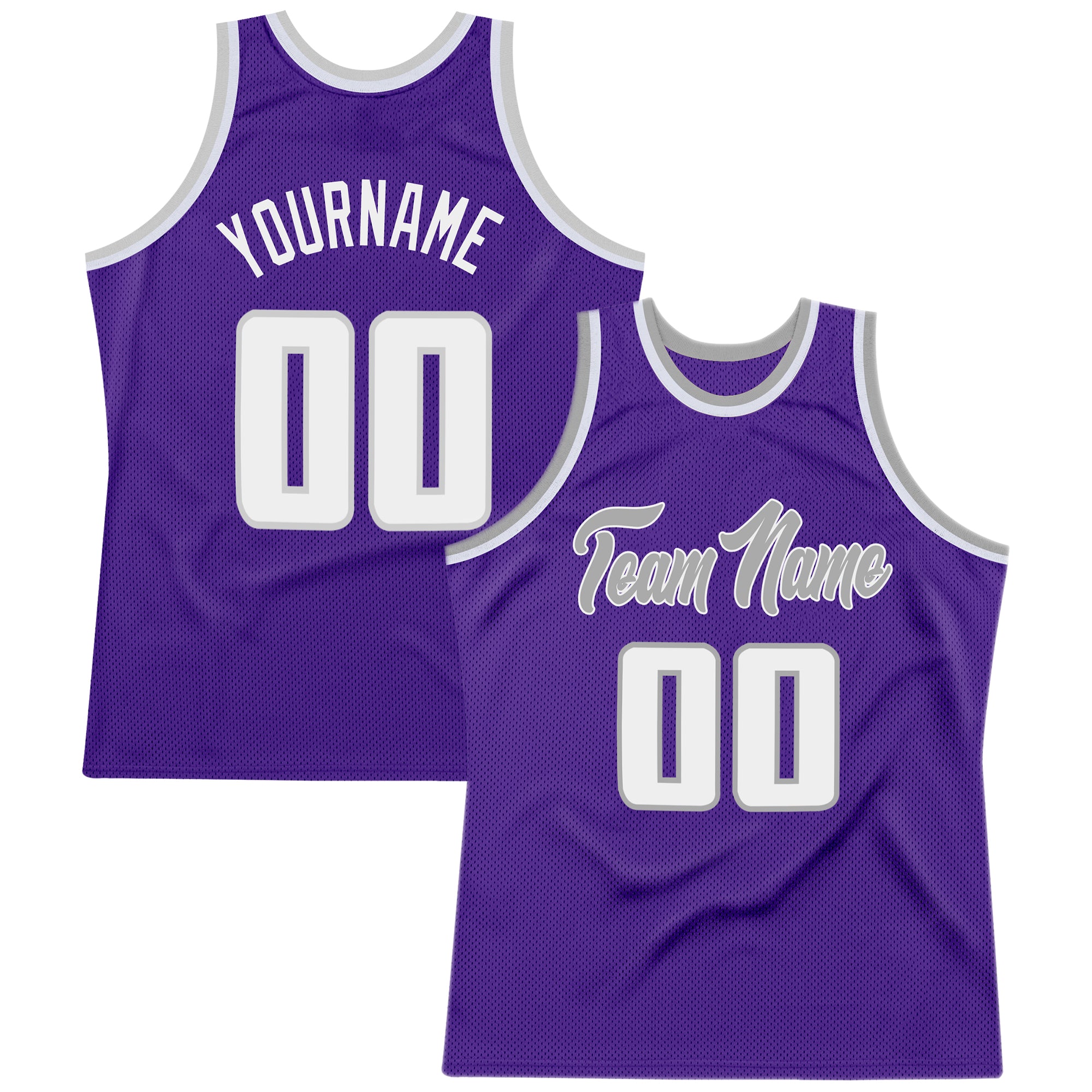 Custom Cream Purple-Gray Authentic Throwback Basketball Jersey Fast  Shipping – FiitgCustom