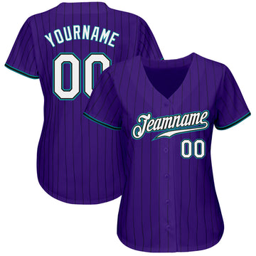 Men's Purple Pinstripe GCU Baseball Jersey