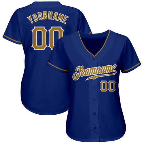 Sale Build Royal Baseball Authentic Light Blue Jersey Old Gold –  CustomJerseysPro