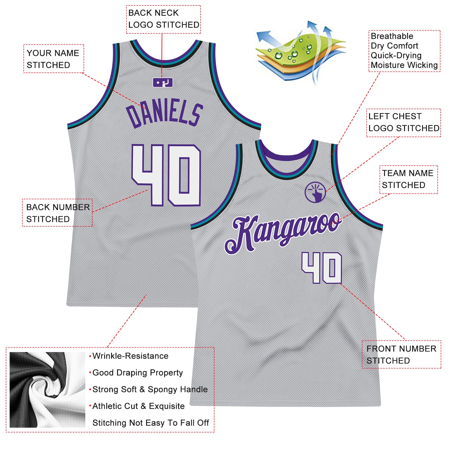 Gray Sacramento Kings NBA Jerseys for sale