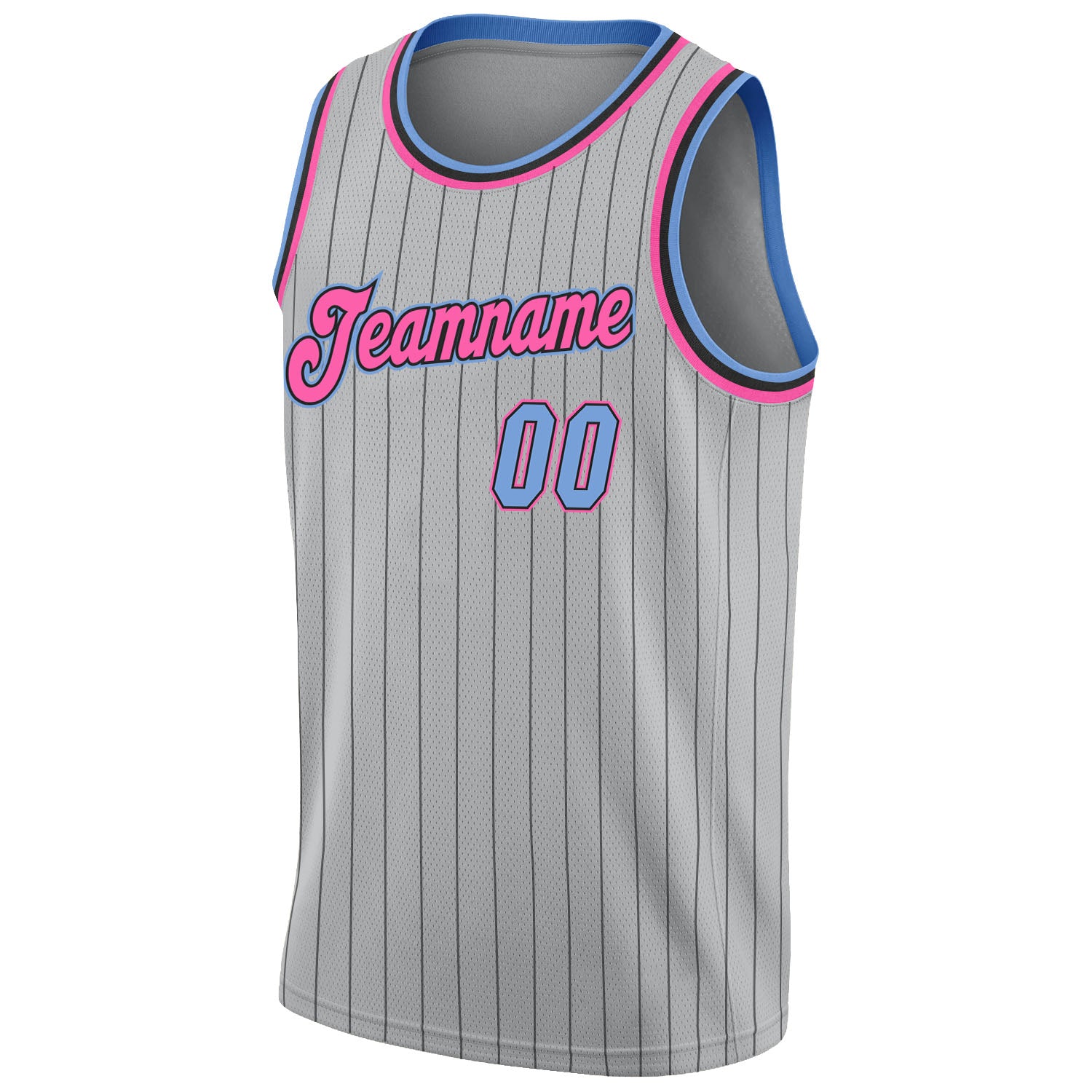 Custom Team Black Pink-Light Blue Basketball Jersey – Tonton Online Store