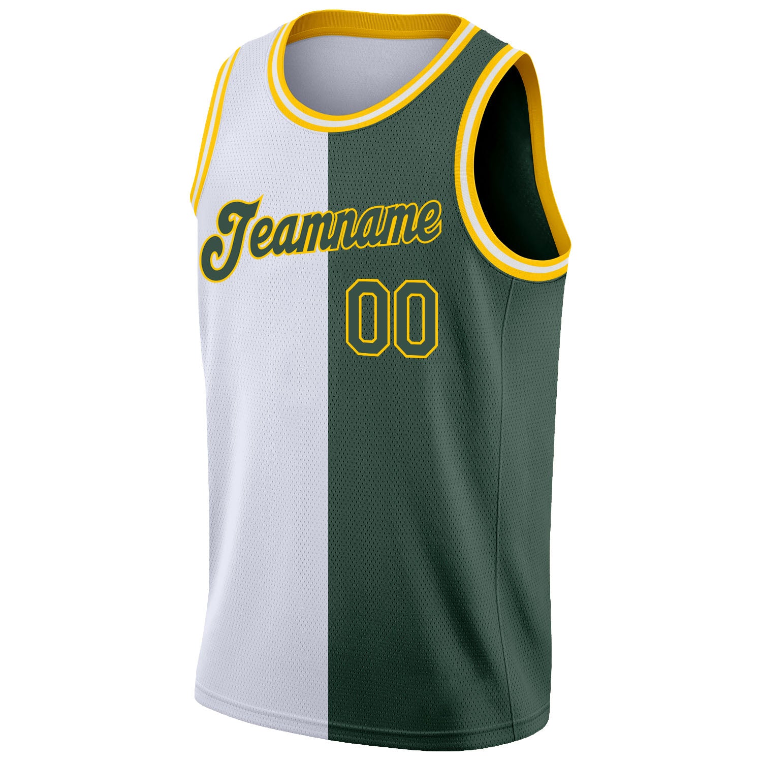 Custom Basketball Jerseys Athletic Gold & White Home and 